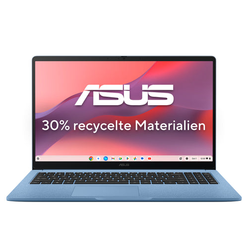 ASUS Chromebook CM1505CM4A-S70030 MediaTek Kompanio Kompanio 540 39,6 cm (15.6") Full HD 4 GB LPDDR5x-SDRAM 128 GB eMMC Wi-Fi 6 (802.11ax) ChromeOS Blau