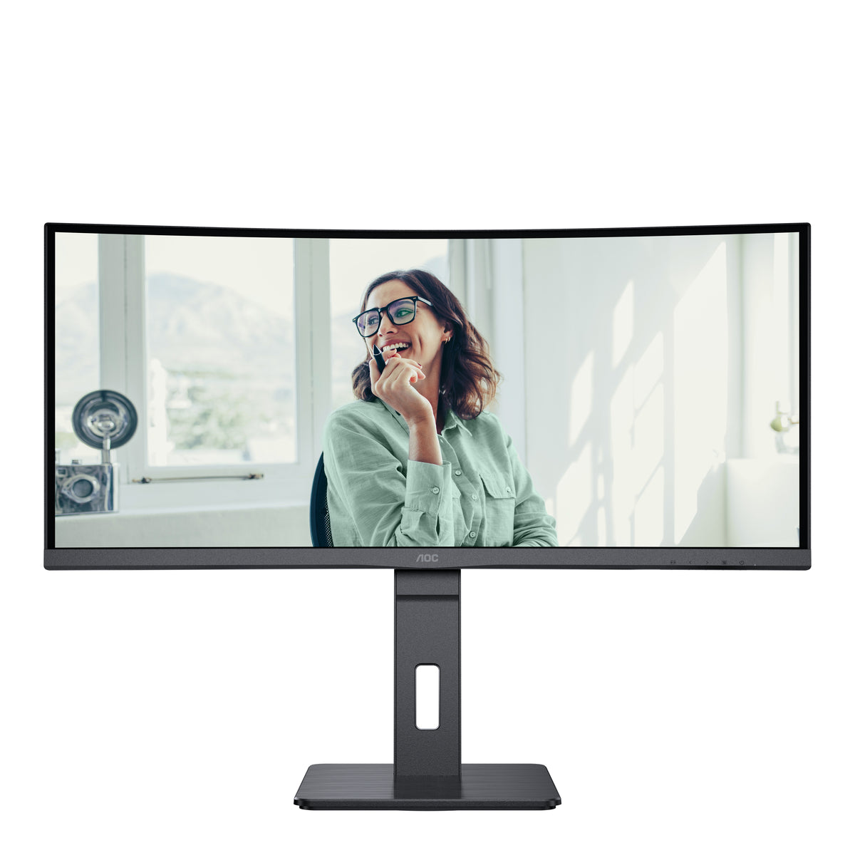 AOC CU34P3CV Computerbildschirm 86,4 cm (34") 3440 x 1440 Pixel UltraWide Quad HD LED Schwarz