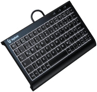 KeySonic KSK-3011ELC (DE), Super-Mini Tastatur, integrierter Numernblock black, Combo