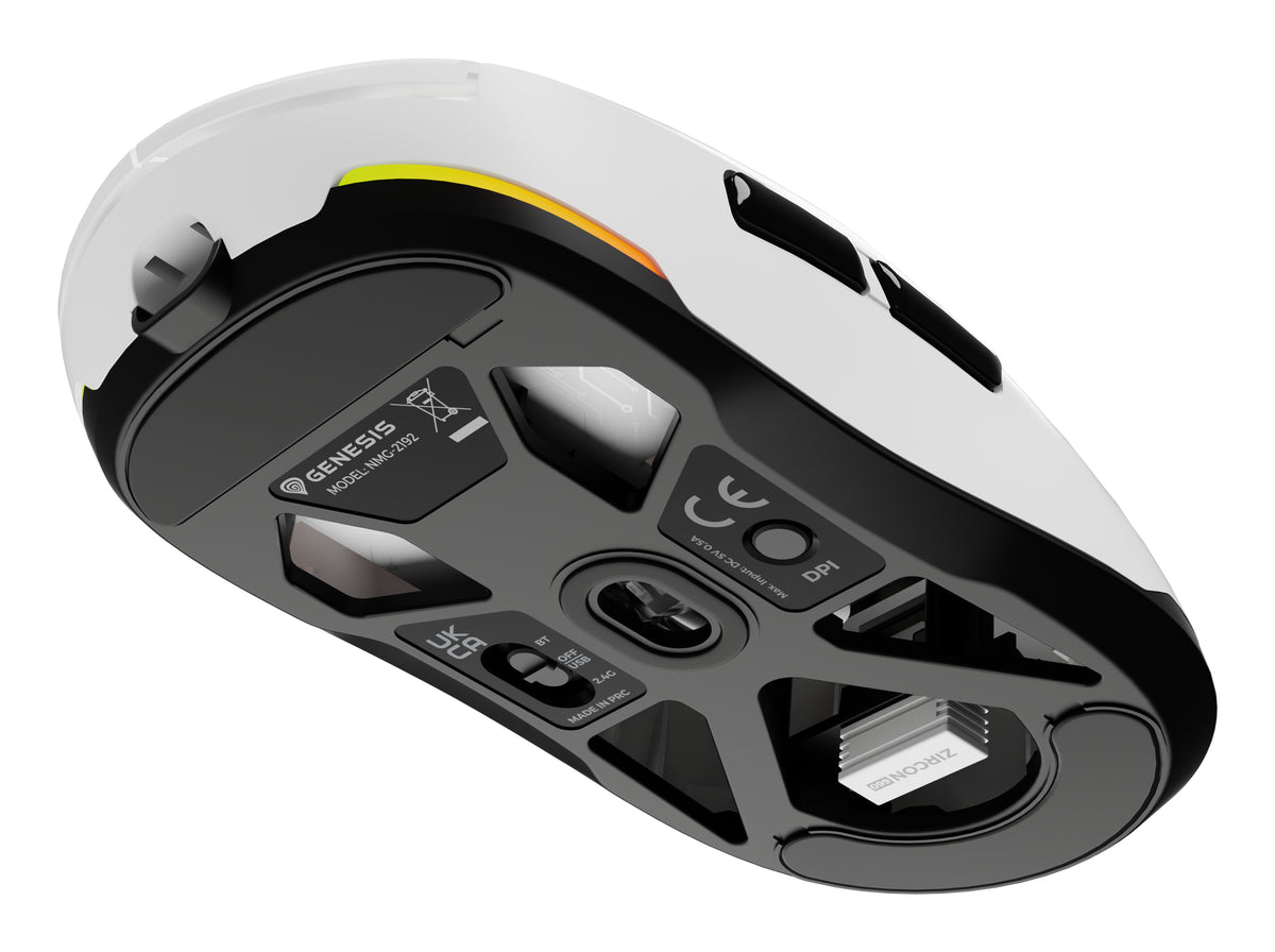 GENESIS Zircon 660 Maus Gaming Rechts RF Wireless + Bluetooth + USB Type-A Optisch 12000 DPI
