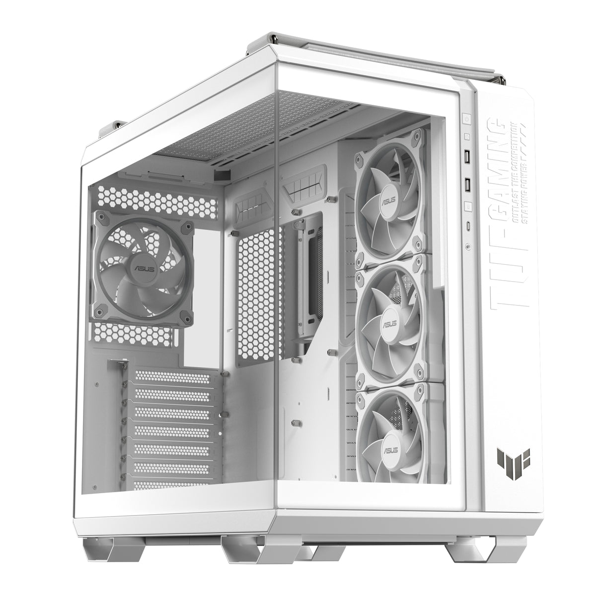 ASUS TUF GAMING GT502 Horizon TG ARGB White Midi Tower Weiß