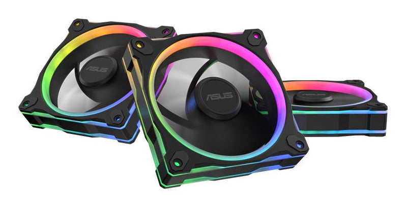 ASUS Prime MR120 Fan ARGB Reverse Black 3in1 Computergehäuse Ventilator 12 cm Schwarz 3 Stück(e)