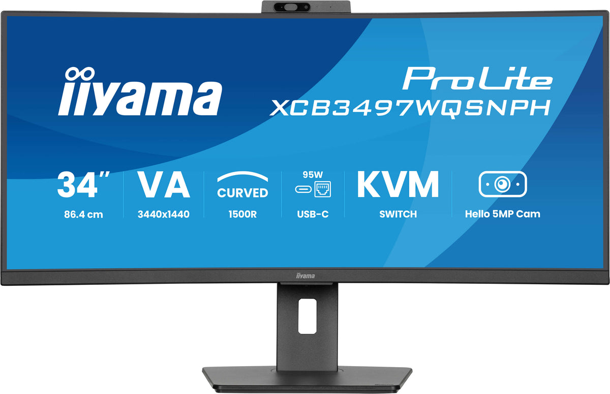iiyama ProLite XCB3497WQSNPH-B1 Computerbildschirm 86,4 cm (34") 3440 x 1440 Pixel UltraWide Quad HD LED Schwarz