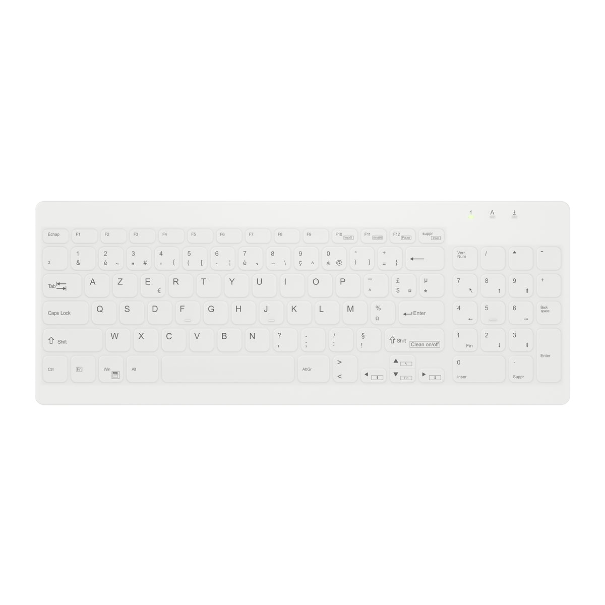 Contour Design Active Key AK-C7012 Tastatur Medizinisch USB Französisch Weiß