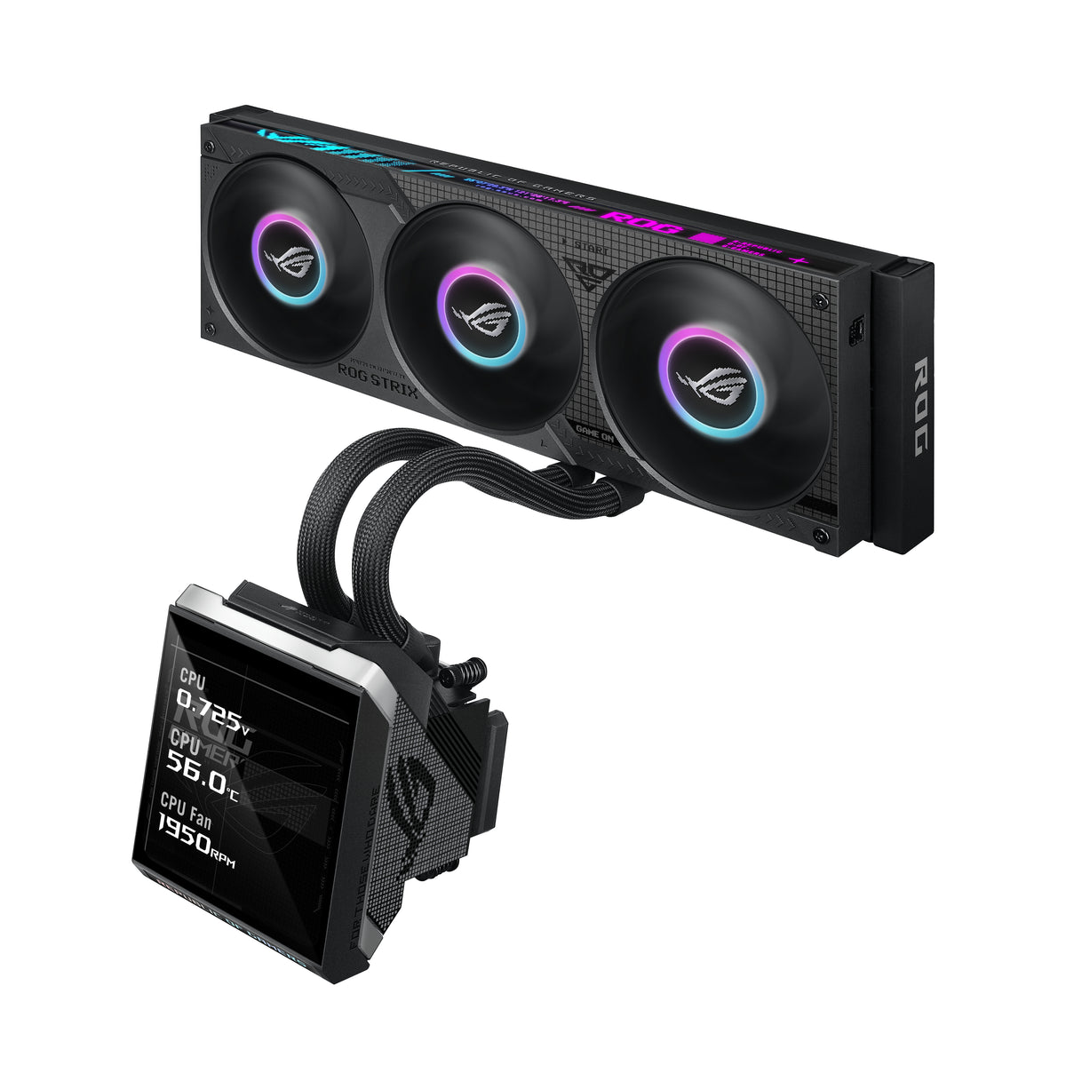 ASUS ROG Strix SLC IV 360 ARGB LCD Refroidisseur de liquide pour processeur 12 cm Noir 1 pièce(s)