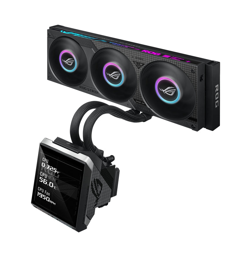 ASUS ROG Strix SLC IV 360 ARGB LCD Prozessor Flüssigkeitskühlung 12 cm Schwarz 1 Stück(e)