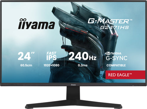 iiyama G-MASTER G2471HS-B1 Computerbildschirm 60,5 cm (23.8") 1920 x 1080 Pixel Full HD Schwarz