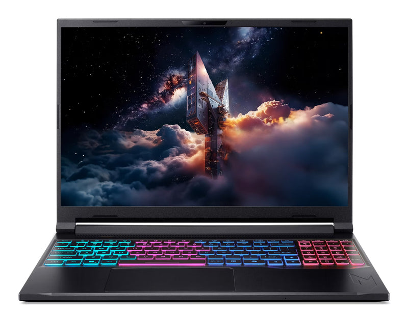 Acer Nitro ANV16S-61-R8LB AMD Ryzen AI 9 365 Laptop 40,6 cm (16") WQXGA 32 GB DDR5-SDRAM 1 TB SSD NVIDIA GeForce RTX 5070 Wi-Fi 6 (802.11ax) Windows 11 Home Schwarz