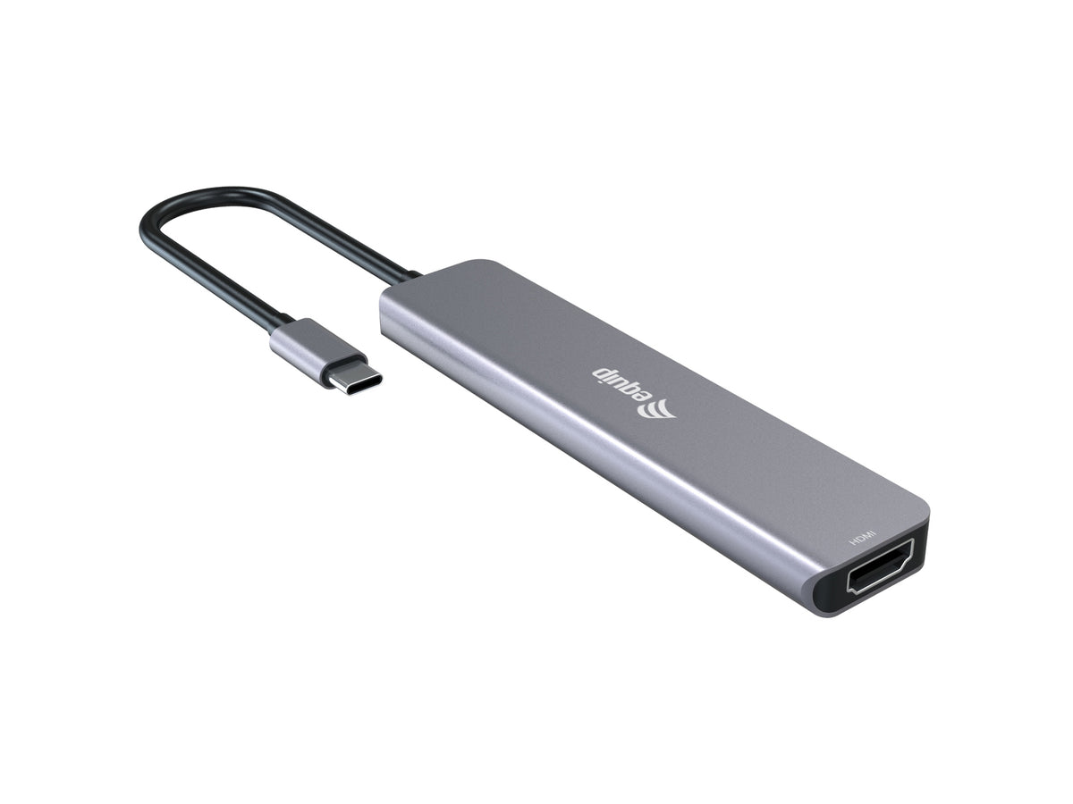 Equip USB-C 6-in-1-Multifunktionsadapter, HDMI 4K/30Hz, USB-C x 4, USB-A x 1, 5 Gbit/s, 100 W USB PD