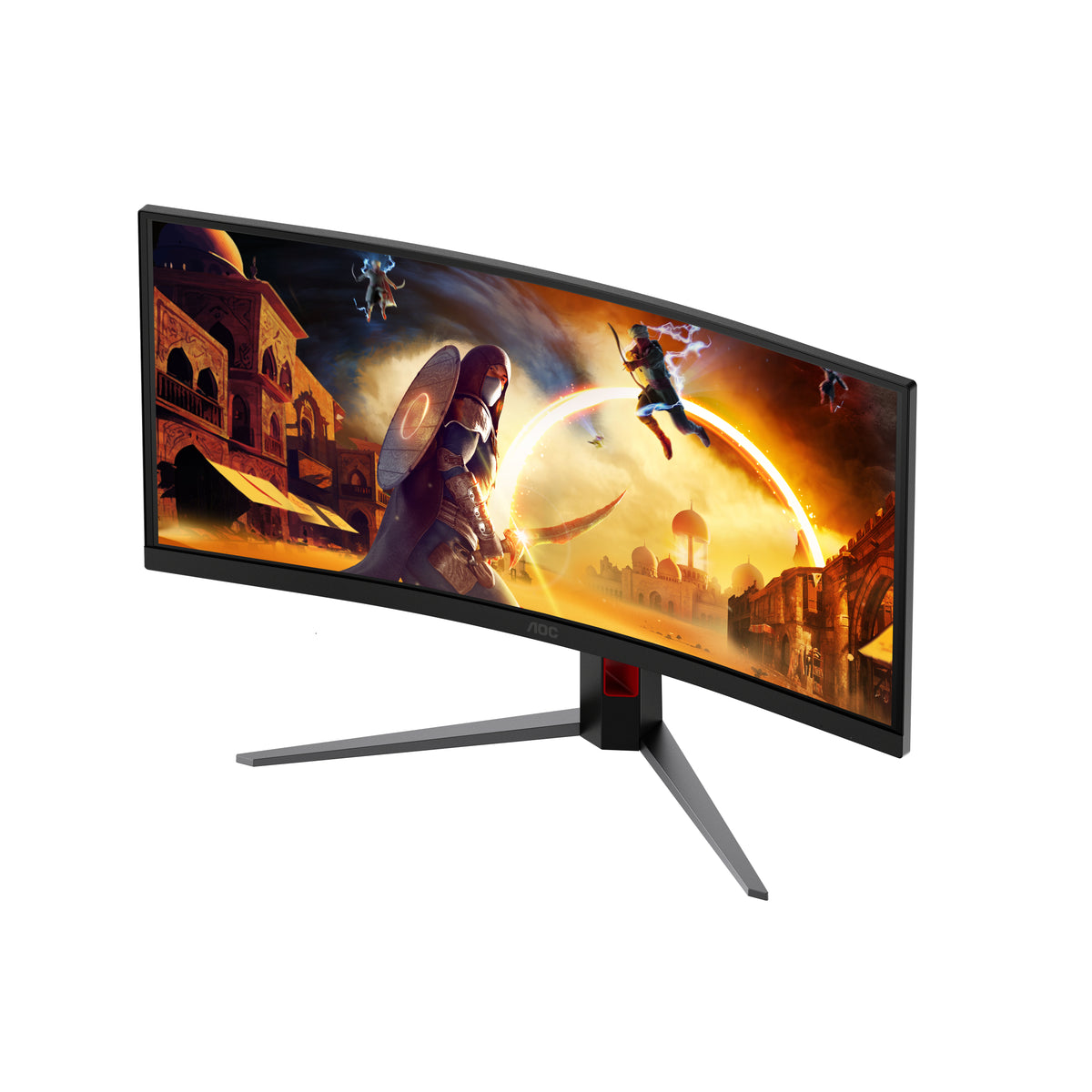 AOC G4 Gaming Computerbildschirm 86,4 cm (34") 3440 x 1440 Pixel Schwarz, Rot