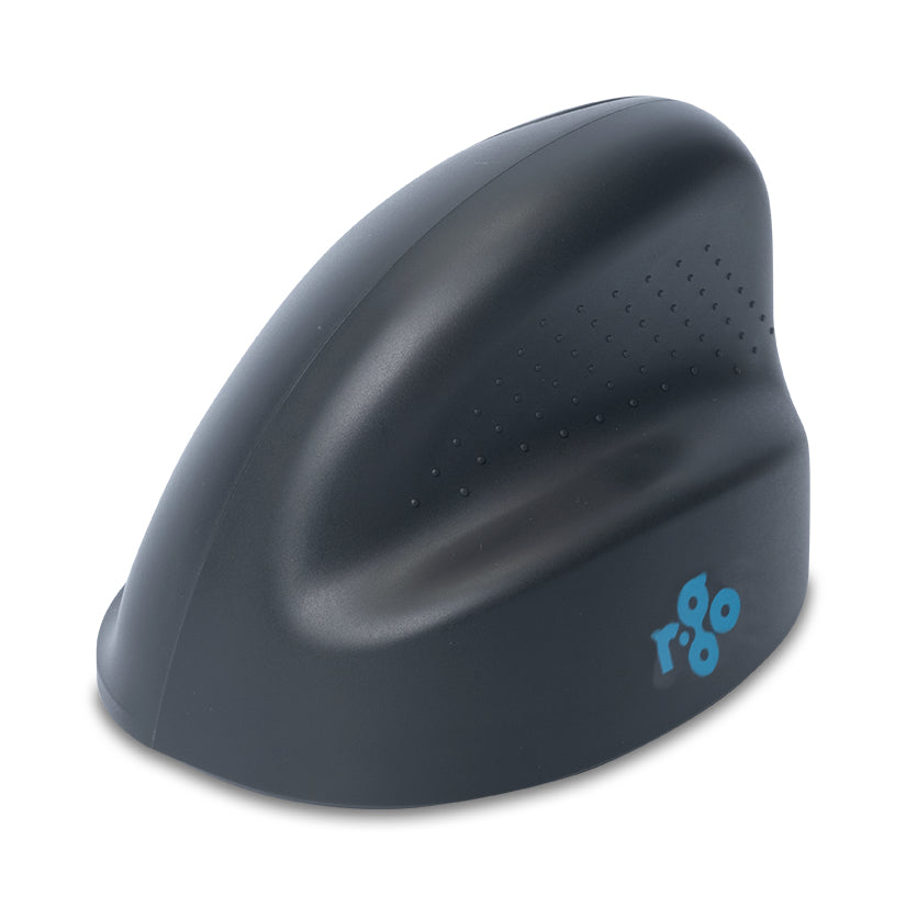 R-Go Tools Vertikale Maus R-Go HE Basic, ergonomische Maus, mittel (Handlänge 165–185 mm), für Linkshänder, Bluetooth