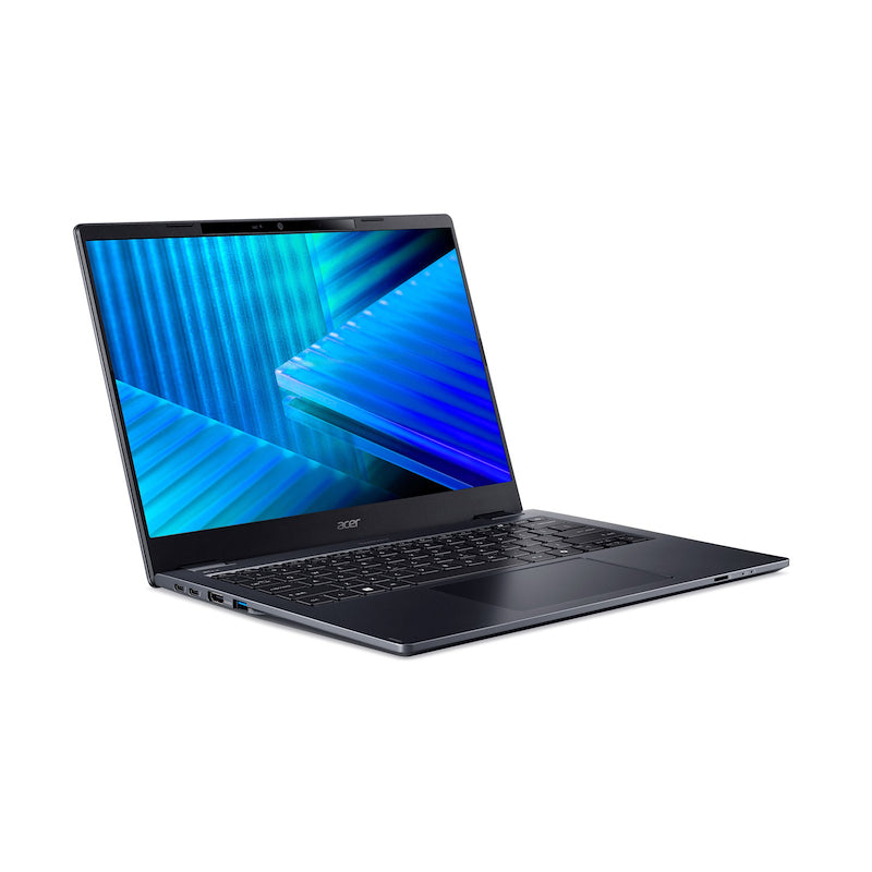 Acer TravelMate P4 TMP414-55-TCO-528B Intel Core Ultra 5 225U Laptop 35,6 cm (14") WUXGA 16 GB DDR5-SDRAM 512 GB SSD Wi-Fi 7 (802.11be) Windows 11 Pro Blau