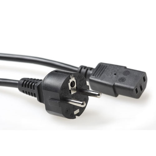 ACT Stromkabel Netzstecker CEE 7/7 Stecker (gerade) - C13 schwarz 1,5 m