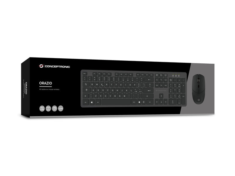 Conceptronic Kabellose Tastatur- und Maus-Kombination, Italienisches Layout