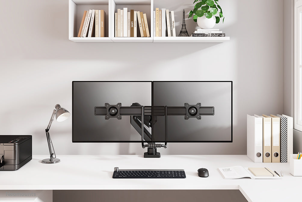 Neomounts DS75-450BL2 Monitorarm 17-32" - Gasfeder - Topfix - 180°-Stopp
