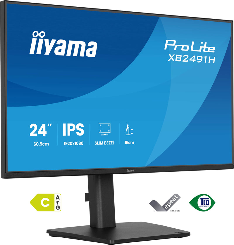 iiyama ProLite XB2491H-B1 Computerbildschirm 60,5 cm (23.8") 1920 x 1080 Pixel Full HD LCD Schwarz
