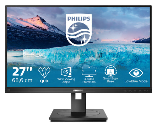 Philips S Line 275S1AE/00 Computerbildschirm 68,6 cm (27") 2560 x 1440 Pixel 2K Ultra HD LCD Schwarz