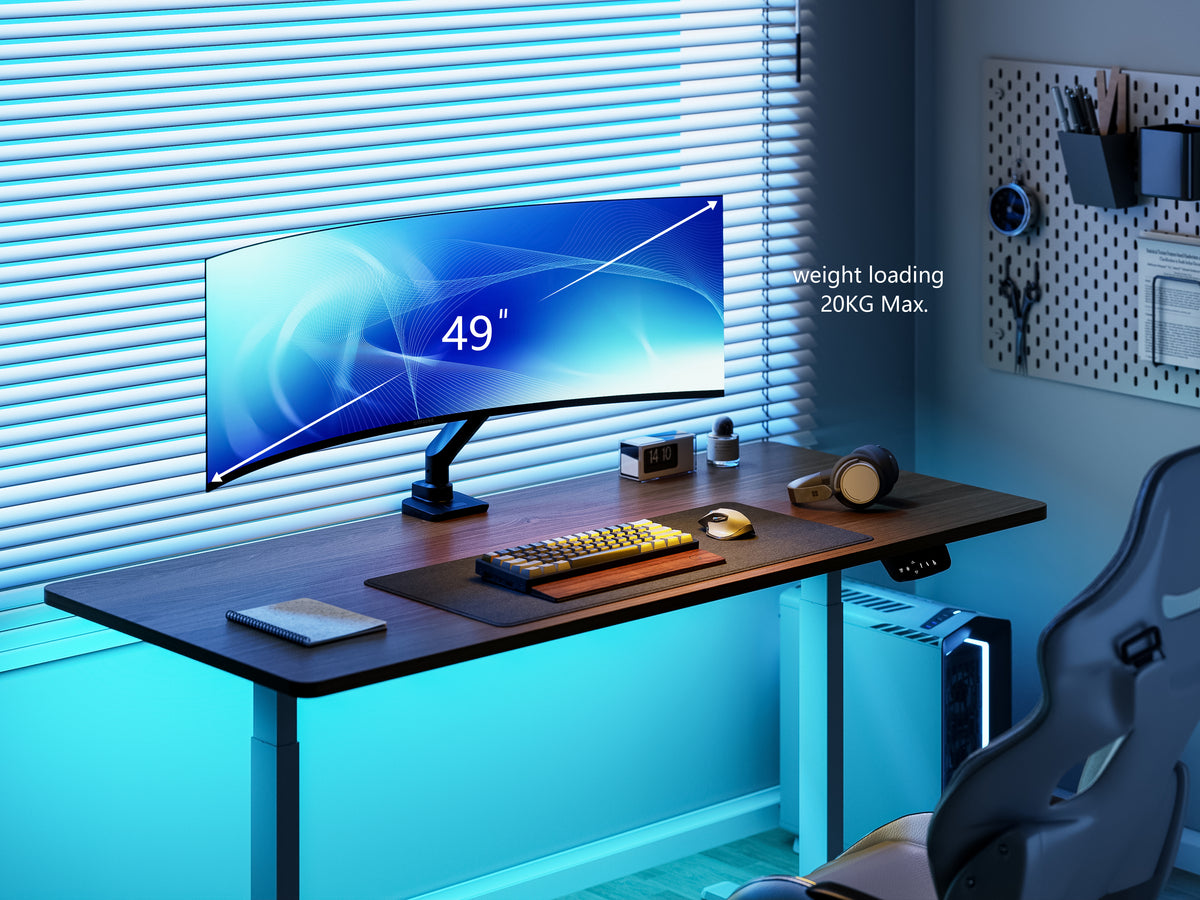 Equip 17"-49" Schwerlast-Monitor-Schreibtischhalterung, Schwarz