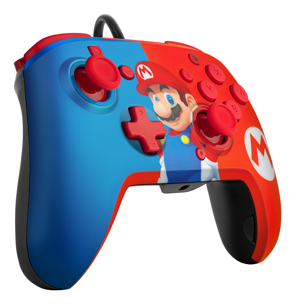 PDP REMATCH: Power Pose Mario Blau, Rot USB Gamepad Analog / Digital Nintendo Switch, Nintendo Switch OLED