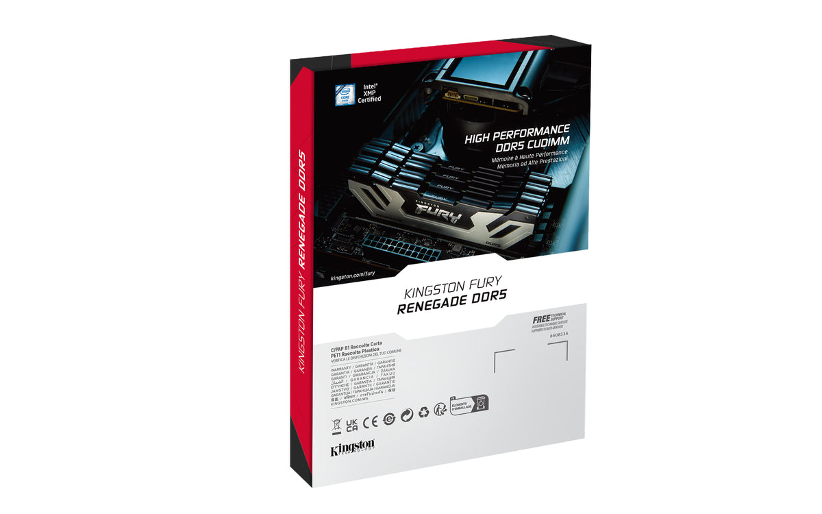Kingston Technology FURY 48GB 8800MT/s DDR5 CL42 CUDIMM (2er-Kit) Renegade Silver