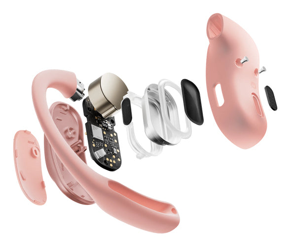 SHOKZ OpenFit Air Kopfhörer Kabellos Ohrbügel Anrufe/Musik/Sport/Alltag Bluetooth Pink
