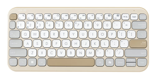 ASUS Marshmallow Keyboard KW100 Tastatur Haus Bluetooth QWERTZ Deutsch Beige, Grau, Weiß