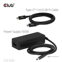 CLUB3D CSV-2540 laptop-dockingstation & portreplikator Andocken USB 3.2 Gen 1 (3.1 Gen 1) Type-C Schwarz
