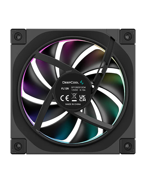 DeepCool FL12R Computergehäuse Ventilator 12 cm Schwarz 1 Stück(e)