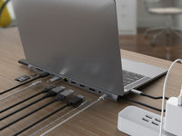 Conceptronic DONN17G laptop-dockingstation & portreplikator Kabelgebunden USB 3.2 Gen 1 (3.1 Gen 1) Type-C Grau