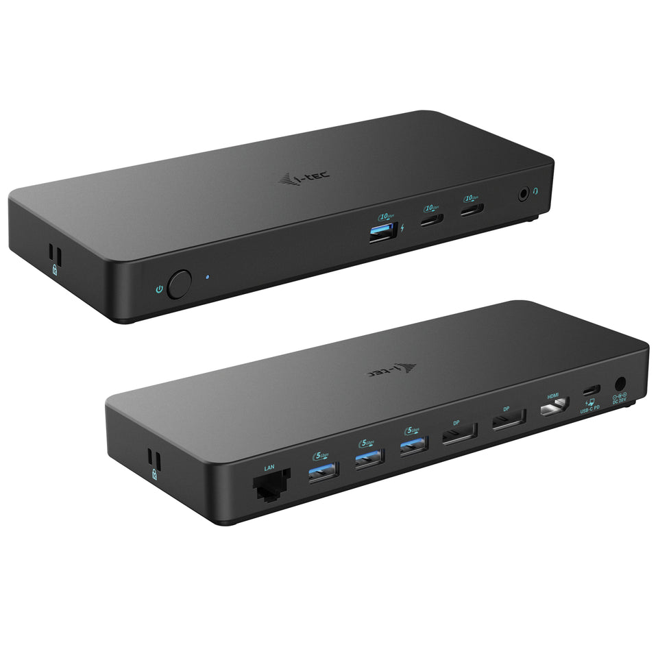 i-tec Station d'accueil USB-C Triple Écran Gen 2 Pro + Power Delivery 100W
