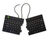 R-Go Tools Ergonomische Tastatur R-Go Split Break v2 mit Pausensoftware, geteilte Tastatur, QWERTY (US), Kabelgebunden, Schwarz