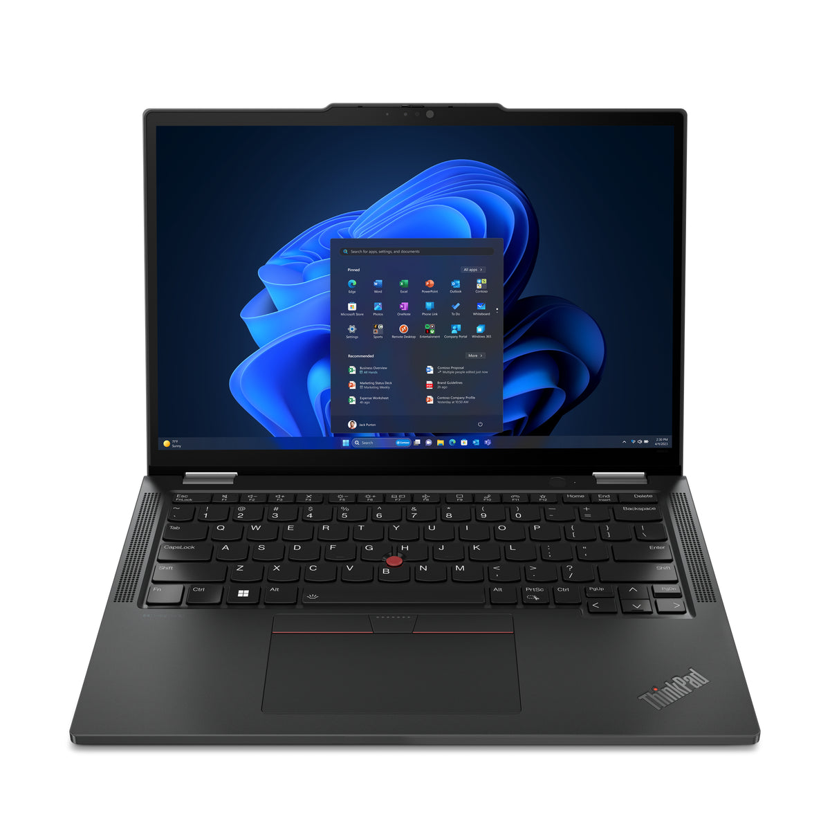 Lenovo ThinkPad X13 2-in-1 Gen 5 Intel Core Ultra 5 125U Hybrid (2-in-1) 33,8 cm (13.3") Touchscreen WUXGA 16 GB LPDDR5x-SDRAM 512 GB SSD Wi-Fi 6E (802.11ax) Windows 11 Pro Deutsch Schwarz
