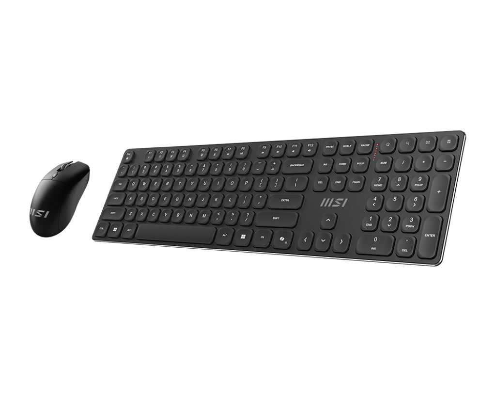 MSI FORGE K210 WIRELESS COMBO Tastatur Maus enthalten Heimbüro USB Schwarz