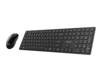 MSI FORGE K210 WIRELESS COMBO Tastatur Maus enthalten Heimbüro USB Schwarz