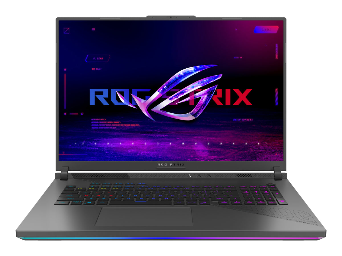 ASUS ROG Strix G18 G814PP-S8014W AMD Ryzen™ 9 8940HX Laptop 45,7 cm (18") WUXGA 32 GB DDR5-SDRAM 1 TB SSD NVIDIA GeForce RTX 5070 Wi-Fi 6E (802.11ax) Windows 11 Home Schwarz, Grau QWERTZ Deutsch