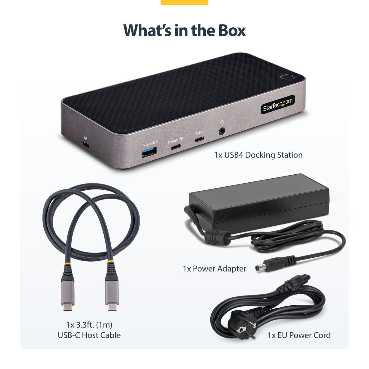 StarTech.com USB-C Drei Monitor Dockingstation - HDMI/DP Dreifach 4K USB C Dock - 5x USB Hub - GbE - 100W PD - Universelle Multi-Monitor Dockingstation - Thunderbolt 3/4 Kompatibel