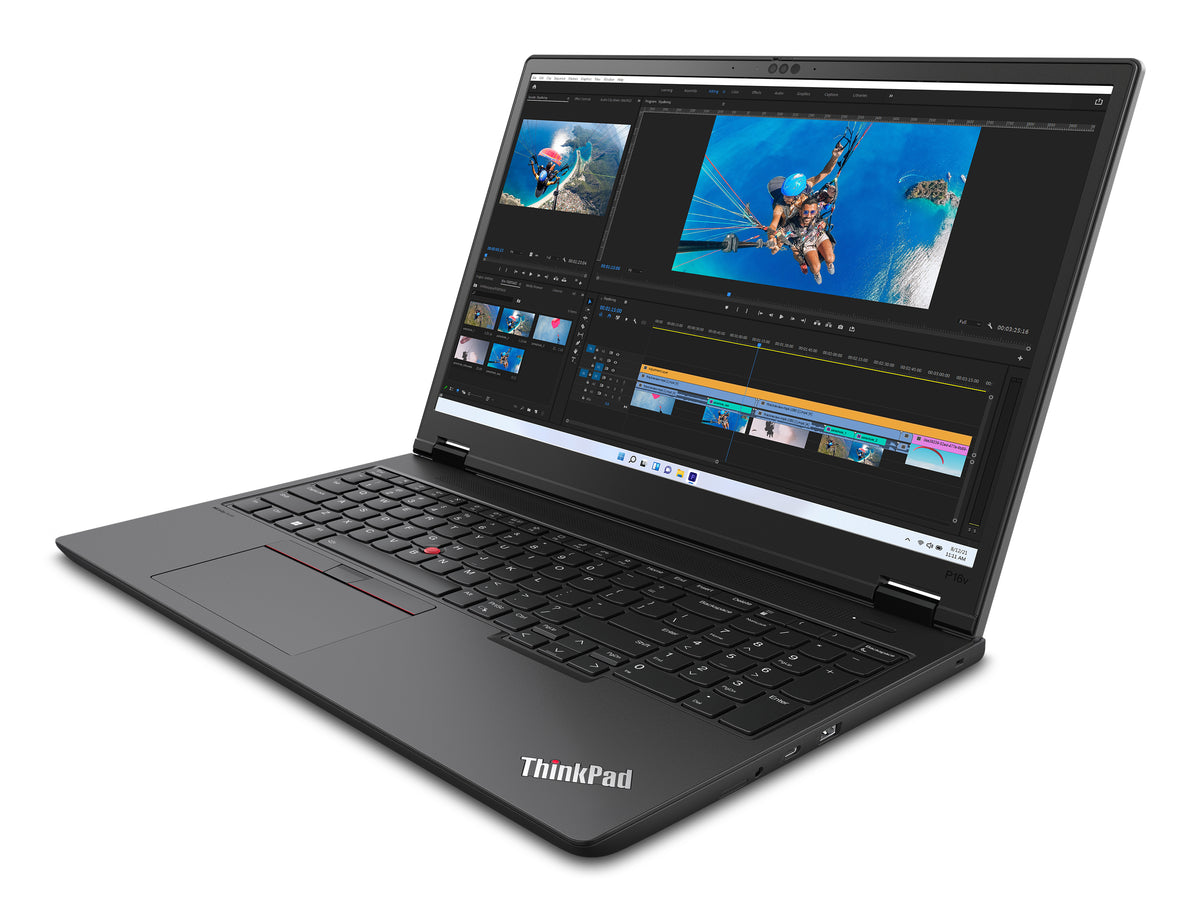 Lenovo ThinkPad P16v Gen 2 (Intel) Intel Core Ultra 7 165H Mobiler Arbeitsplatz 40,6 cm (16") WUXGA 32 GB DDR5-SDRAM 512 GB SSD NVIDIA RTX 500 Ada Wi-Fi 6E (802.11ax) Windows 11 Pro Deutsch Schwarz