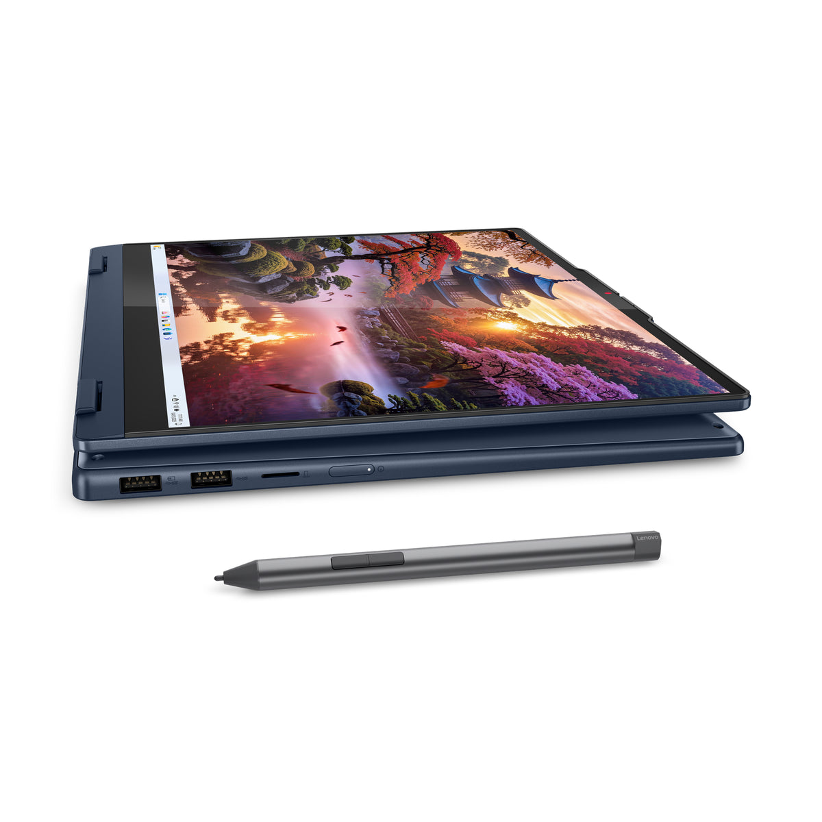 Lenovo IdeaPad 5 2-in-1 14AKP10 Copilot+ PC AMD Ryzen AI 7 350 Hybrid (2-in-1) 35,6 cm (14") Touchscreen WUXGA 16 GB LPDDR5x-SDRAM 1 TB SSD Wi-Fi 7 (802.11be) Windows 11 Home Blau Deutsch