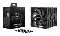 be quiet! Pure Wings 3 120mm | PWM Triple Pack Computergehäuse Ventilator 12 cm Schwarz 3 Stück(e)