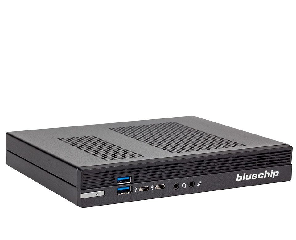 bluechip BUSINESSline S3136 Intel® Core™ i3 Prozessor 14100 / bis zu 4.70 GHz, Windows 11 Pro, 8 GB DDR5, 500 GB NVMe SSD, Intel® Wi-Fi 6 AX201, Bluetooth 5.3, 1 × RJ45 (2,5 Gb/s), Intel® UHD Grafik