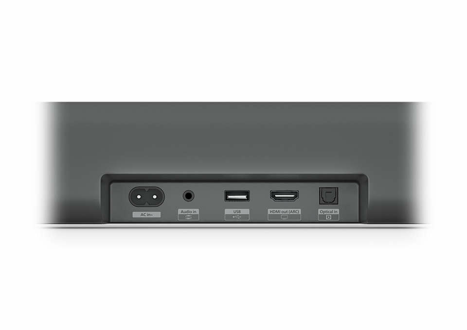Philips 5300 series TAB5309/10 Soundbar-Lautsprecher Grau 2.1 Kanäle 120 W