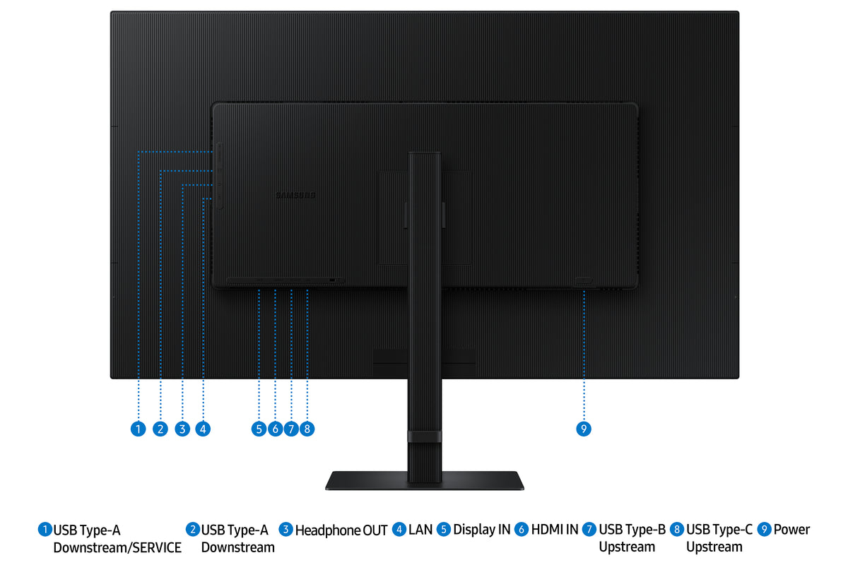 Samsung S80UD Computerbildschirm 94 cm (37") 3840 x 2160 Pixel 4K Ultra HD LCD Schwarz