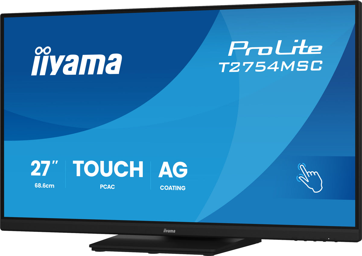 iiyama ProLite T2754MSC-B2AG Computerbildschirm 68,6 cm (27") 1920 x 1080 Pixel Full HD LED Touchscreen Multi-Nutzer Schwarz