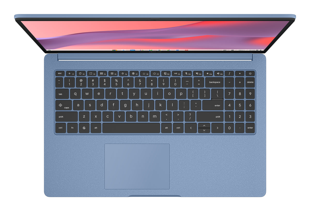 ASUS Chromebook CM1505CM4A-S70030 MediaTek Kompanio Kompanio 540 39,6 cm (15.6") Full HD 4 GB LPDDR5x-SDRAM 128 GB eMMC Wi-Fi 6 (802.11ax) ChromeOS Blau