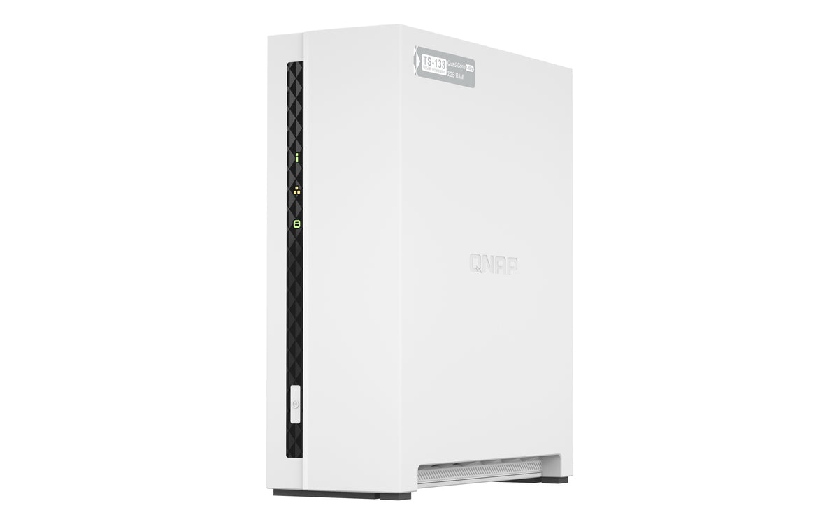 QNAP TS-133 NAS & Speicherserver Tower Cortex-A55 2 GB DDR4 0 TB QNAP Turbo System Weiß