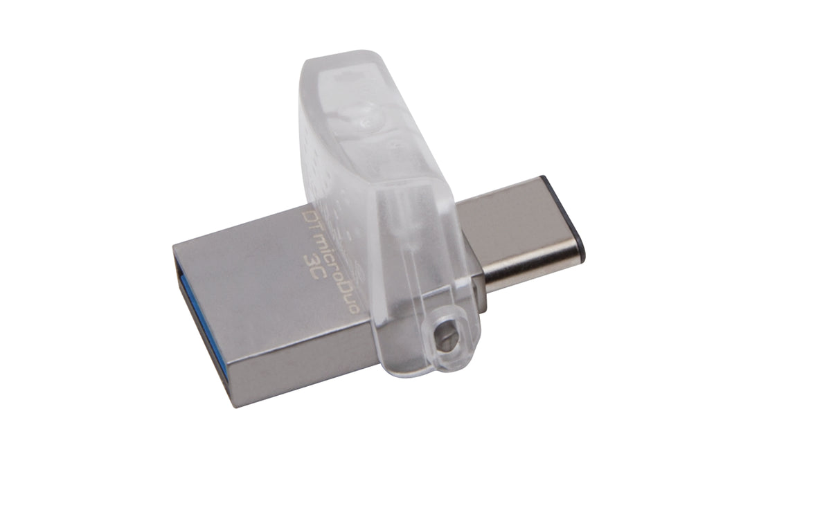 Kingston Technology DataTraveler microDuo 3C 64GB USB-Stick USB Type-A / USB Type-C 3.2 Gen 1 (3.1 Gen 1) Schwarz