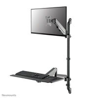 Neomounts WL90-325BL1 Sitz-Steh-Arbeitsplatz-Wand 17-32" - Gasfeder