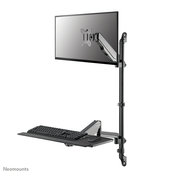 Neomounts WL90-325BL1 Sitz-Steh-Arbeitsplatz-Wand 17-32" - Gasfeder