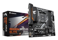 GIGABYTE B550M AORUS ELITE Mainboard – AMD Ryzen 5000 CPUs, 5+3 Phasen VRM, bis zu 4733 MHz DDR4, 1xPCIe 4.0 + 1xPCIe 3.0 M.2, 1GbE LAN, USB 3.2 Gen 1
