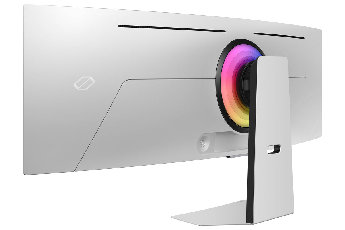 Samsung G95SC Computerbildschirm 124,5 cm (49") 5120 x 1440 Pixel Dual QHD OLED Silber